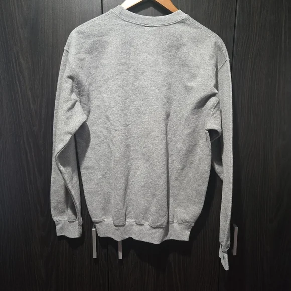 Gray Sweatshirt with Red 'WINE' Print Novelty Cozy - Picture 6 of 6